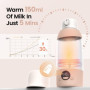 ​Chauffe-biberon Portable Rapide - Pour Lait/Eau/Café/Thé - Température Réglable 55°C Max​, Chauffe Biberon Nomade Sans Fils, 50