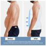 MEETYOO Débardeur Compression Homme,Manches Longues pour Hommes Maillot de Corps Ventre Plat Minceur Gilet Invisible Amincissant