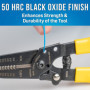 Jonard Tools JIC-2030 Pince à dénuder et coupeur, 20-30 AWG, longueur 15,4 cm, finition oxyde noir