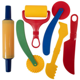 READY 2 LEARN Lot de 6 outils pour pâte
