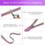 Elesunory Lot de 12 fermetures éclair arc-en-ciel en nylon pour couture, 9 m de long, 3 styles de tirettes arc-en-ciel, pour bri