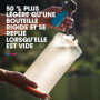 HydraPak FLUX + KIT DE FILTRE 1,5 L - Bouteille d'eau de randonnée pliable - Sans BPA, ultra léger bouchon à vis anti-déversemen