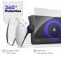 ENCASED Ensemble d'accessoires conçus pour PlayStation Portal Remote Player - Coque transparente et protection d'écran en verre 