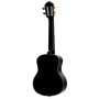 Ortega Guitars Ukulélé Tenor Acoustique – Série Onyx – Housse Incluse – Épicéa / Acajou, Noir (RUOX-TE)