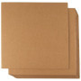 Lot de 24 feuilles plates en carton ondulé pour emballages, expéditions, travaux manuels - Marron type kraft - 30,5 x 30,5 cm