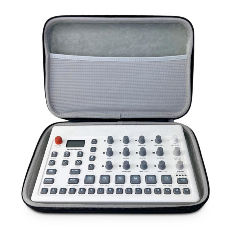 Analog Cases Pulse Case pour Elektron Model Samples ou Drum Machine comparables (Mallette de Transport en EVA/Nylon moulé Durabl