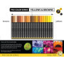 marqueur peinture acrylique Ensemble de 22 marqueurs assortis de la série Pro Color, pointe extra fine de 0,7 mm pour la peintur