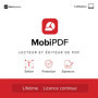 MobiPDF Lifetime - Éditeur professionnel de PDF - Licence à vie | Éditer, protéger, annoter, remplir et signer des PDF pour 1 ut