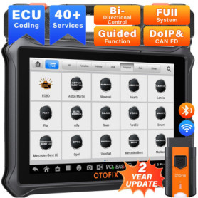 OTOFIX D1 Scanner de Diagnostic de Voiture, Outil d'analyse Bidirectionnel 2025, Diagnostic Complet du Système OE, Codage ECU, P