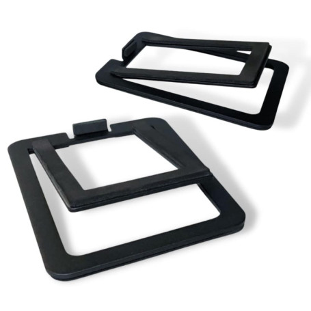 Audioengine DS1M Metal Speaker Stands Paire - Supports de Haut-parleurs de Bureau en Acier inclinés pour Petits Haut-parleurs, H