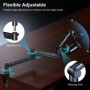 Aokeo AK-59 Bras de microphone réglable pour bureau - Convient pour Blue Yeti, Snowball iCE, HyperX QuadCast, SoloCast, Elgato W