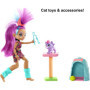 Cave Club coffret Histoire des Cavernes avec poupée Roaralai aux cheveux violets, figurine bébé tigre Ferrell et accessoires, jo