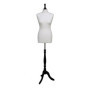 The Shopfitting Shop Deluxe Taille 42 Mannequin Buste Crème Jersey Support trépied en Bois Noir