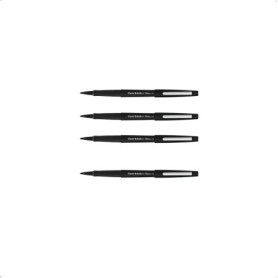 PAPER MATE - Flair Original - Feutre d'Ecriture, Pointe Largeur 1.0mm, Couleur de l'Encre: Noir, Etui de 4.