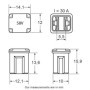 Restagraf - Fusible J-Case Low Profil - Protection Circuit Électrique de 30 A et 58 V - Pour l'Automobile et l'Industrie - Réf. 