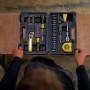 STANLEY STMT0-74864 Composition d'outils - mètre - tournevis - cliquet 1/4 - cutter - douilles - clés males - tournevis porte-em
