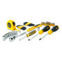STANLEY STMT0-74864 Composition d'outils - mètre - tournevis - cliquet 1/4 - cutter - douilles - clés males - tournevis porte-em