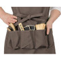 La Cordeline Mixte Marron Tablier de jardinage ou cuisine chocolat, Marron, Taille unique EU