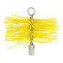RUECAB - Hérisson de ramonage, brosse ramonage - Avec anneau de filetage femelle standard de M12mm - Poils synthétiques - Convie