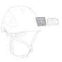 PETZL - Platine adhésive permettant de Fixer Une Lampe Frontale sur Un Casque Helmet Adapt - Unisex, Noir, Taille Unique