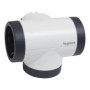 LEGRAND 694521 Adaptateurs avec 3 prises latérales 2P+T, rotatif, finition blanc/gris foncé