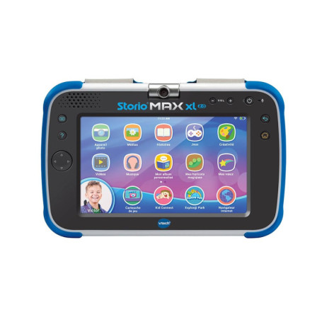 VTech - Storio Max XL 2.0 Bleue, Tablette Enfants Tactile, Éducative et Sécurisée avec Grand Écran Couleur, WiFi, Android, Appar