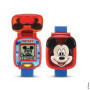 VTech - Disney Junior, La Montre-Jeu Interactive de Mickey, Montre Enfant à Clapet avec Écran Animé, Bracelet Souple, 8 Cadrans,