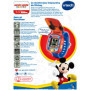 VTech - Disney Junior, La Montre-Jeu Interactive de Mickey, Montre Enfant à Clapet avec Écran Animé, Bracelet Souple, 8 Cadrans,