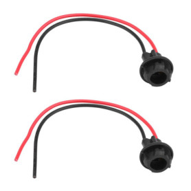 Terisass 2 Pcs Support De Tête D'ampoule T10 W5W 168 194 Doux En Caoutchouc De Voiture Plug-in Lampe Ampoule Extension Socket Ti