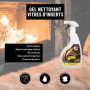 K-OFEU - Gel Nettoyant - Pour Vitres, poêles et inserts - Spécial nettoyage vertical - Sans colorant ni parfum - Ne coule pas - 