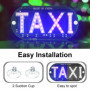 GAESHOW 12V Lumière de Taxi, Enseigne de Taxi à LED, Lampe de Lumière de Taxi, Taxi Signe de La Cabine Indicateur de La Lampe, P