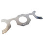 SOMATHERM FOR YOU, Platine double en acier inox pour fixation de boitiers à encastrer, entraxe 153 mm, prédécoupée pour transfor