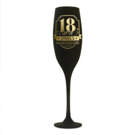 STC Flute Noire 18 ans joyeux anniversaire