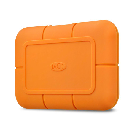 LaCie Rugged SSD 500Go, Disque SSD externe, USB-C Thunderbolt 3, PC Mac iPad & iPhone, Data Rescue Service (STHR500800)