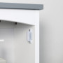 kleankin Meuble WC Suspendu Armoire à Pharmacie Murale Armoire Salle de Bain Rangement avec Porte et étagère réglable - 41 x 18,