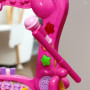 AIYAPLAY Coiffeuse Enfant 15 PCS, Table de Maquillage avec Tabouret et Miroir, lumière, Musique, Microphone, sèche-Cheveux, Espa