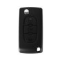Coque clé pour Citroen C4 C5 C4 Picasso C6 - CE0523 - Plip clé télécommande 3 Boutons Phare Lame sans Rainure Modèle sans Emplac