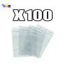 UNIVERS GRAPHIQUE Lot 100 sachets à fermeture zip format 100x150 mm (10x15 cm) pochettes qualité alimentaire, prélèvement, aux n