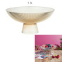 HOME DECO FACTORY, KA0496, Coupe à Fruit sur Pied en Verre Ambre, Design élégant et Polyvalent, idéale pour Fruits et salades, c