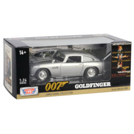 OPO 10 - Voiture Miniature reproduite à l'échelle 1/24 Compatible pour Aston Martin DB5 James Bond Collection Goldfinger - Motor