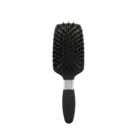 Jean Louis David - Brosse à Cheveux Démêlante - Poils Mixtes en Nylon & Sanglier - Coloris Aléatoire - Doré ou Argent