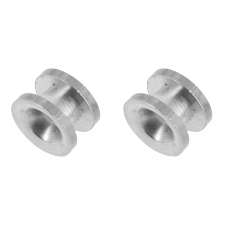 cyclingcolors 2x Passe fil tête débroussailleuse diamètre 4 mm 16 mm hauteur 9 mm Jardin Parc Entretien Œillet aluminium, tête 3