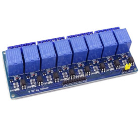 MODULE 8 RELAIS 5V 8 CANAUX OPTOCOUPLEURS DIY REMPLACEMENT/COMPATIBLE AVEC ARDUINO RASPBERRY Pi (1084)