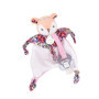 DOUDOU ET COMPAGNIE – BOH’AIME FAON Doudou Rose Attache Sucette – Peluche Ultra Douce – Avec Boîte Cadeau Fleurie – Idée Cadeau 