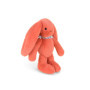 DOUDOU ET COMPAGNIE - Lapin Fleurette Terracotta 25 cm – Peluche Bébé Mixte Ultra Douce avec Foulard Fleuri – Doudou Naissance C