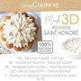 ScrapCooking - Moule Dessus de Tarte & Entremets « Saint-Honoré » - Moule Silicone 3D en Relief - Ø21 x 2,5 cm - Pour Gâteaux An