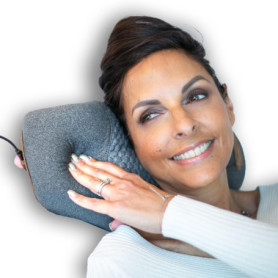 Coussin Relaxant Cervicales À Mémoire De Forme - Traction Cervicale Douce - Sac Noir Fourni - CLIMSOM