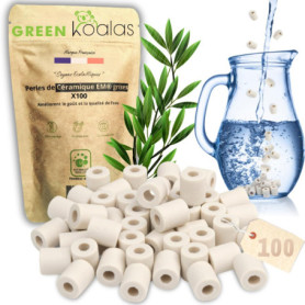 Green Koalas X100 Perles Céramique EM Grises aux Micro-Organismes Efficaces Billes Purificateur Naturel pour Filtration Eau Robi