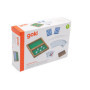 goki 56308 - Boîte de 112 Cartes et 5 dés - Kit de Jeu pour Enfants - Cartes à Jouer Robustes et dés dans Une boîte en Bois - À 