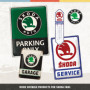 Nostalgic-Art Plaque rétro, 20 x 30 cm, Skoda – Service – Idée de cadeau pour fans de Skoda, en métal, design vintage